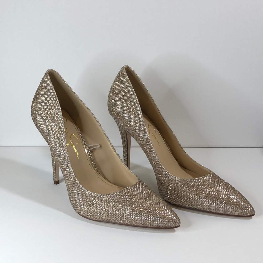 Prom Sparkling Gold Heels